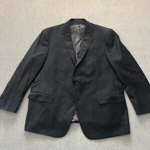Hart Schaffner Marx Blazer Men 52R Gray Wool Suit Jacket Sport Coat 2 Button